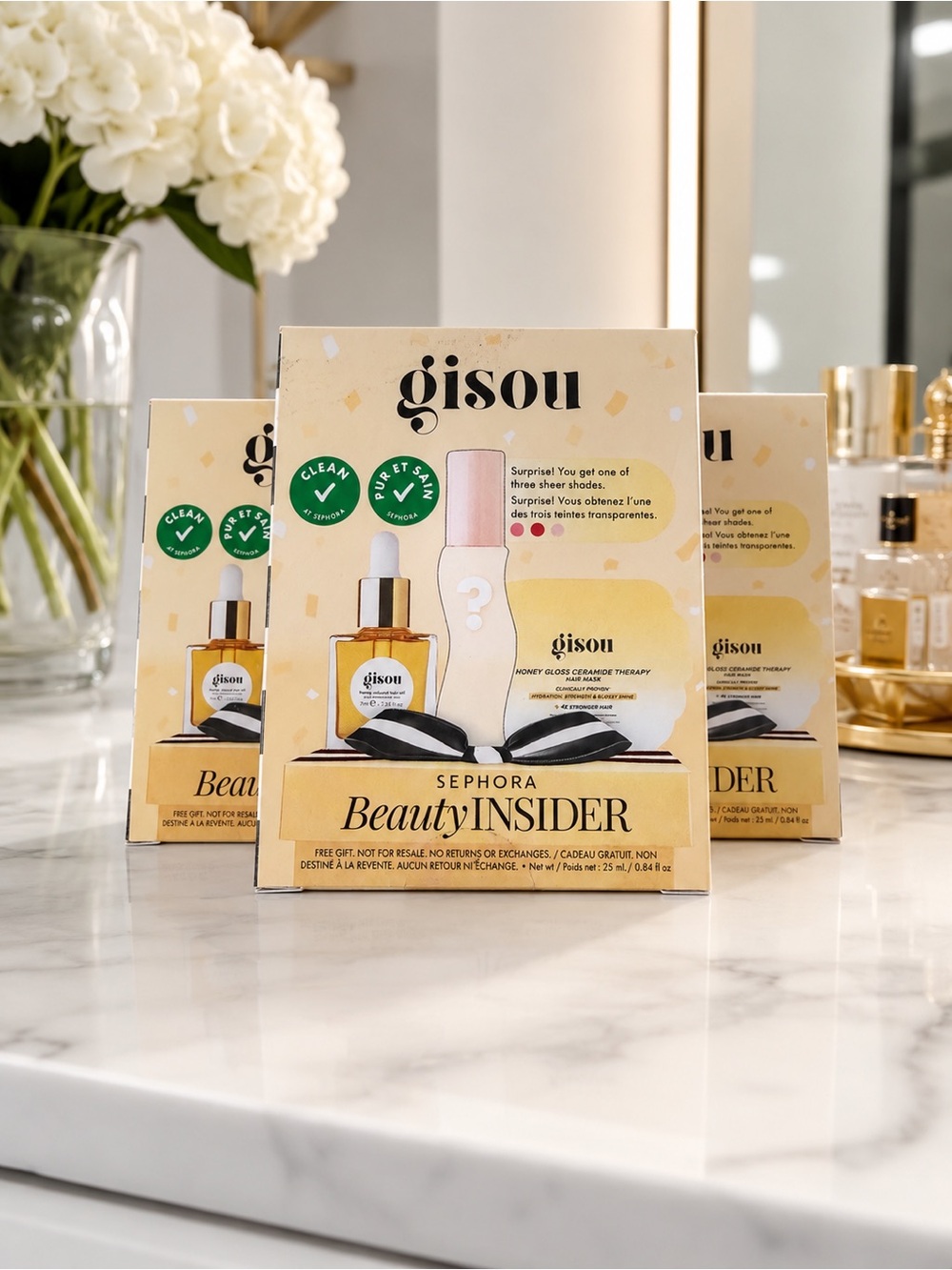 Gisou Honey-Glow Hair Beauty Insider Set with Surprise Lip Oil 🔥🎉 BNIB! - Picture 1 of 3